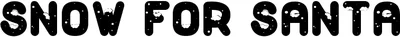 Snow For Santa Font