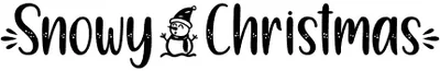 Snowy Christmas Font