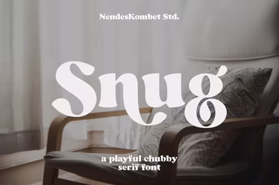 Snug - playful chubby serif font Free Download