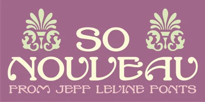 So Nouveau JNL Font
