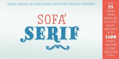 Sofa Serif Hand Font