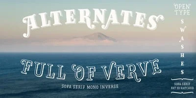 Sofa Serif Hand Font
