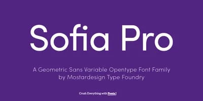 Sofia Pro Variable Font