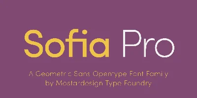 Sofia Pro Font