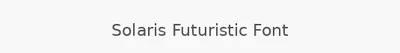 Solaris Futuristic Font