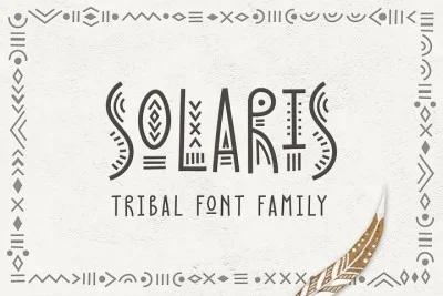 Solaris - Tribal Font Family