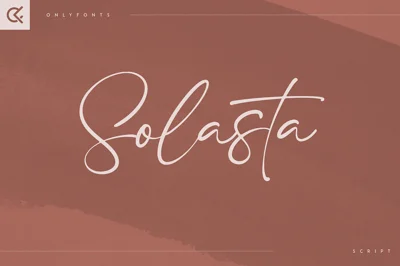 Solasta - organic script font