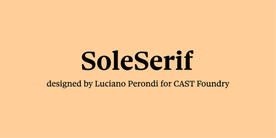 Sole Serif Free Download
