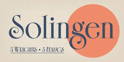 Solingen Font