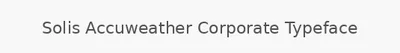 Solis Accuweather Corporate Typeface