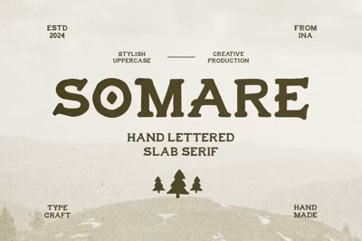 Somare - Hand Lettered Slab Serif Free Download