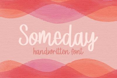 Someday Handwriting Font Free Download