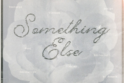 Something Else Textured Script
