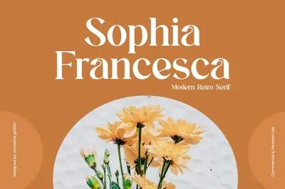 Sophia Francesca Modern Retro Serif Font