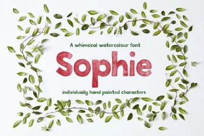 Sophie Watercolour Display Font