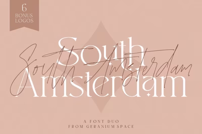 South Amsterdam Font Duo & Logos Free Download