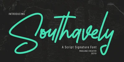 Southavely Signature Font