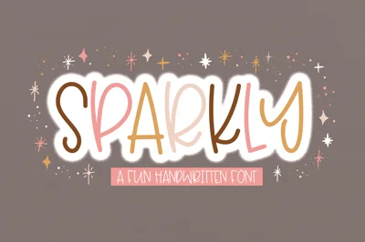 Sparkly | Fun Handwritten Font