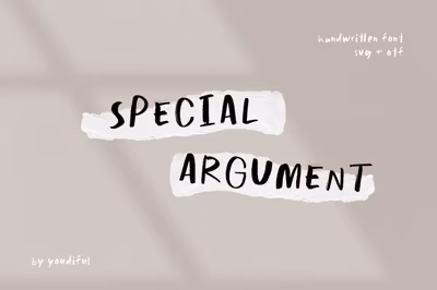 Special Argument SVG handwritten Free Download