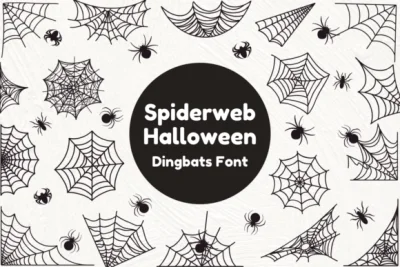 Spiderweb Halloween Font