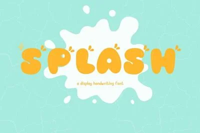Splash font.