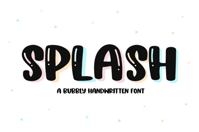 Splash | Fun Handwritten Font