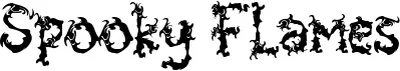 Spooky Flames Font