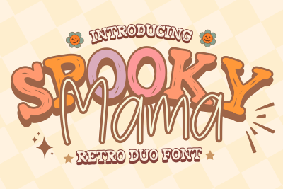 Spooky Mama is a Retro Duo Font