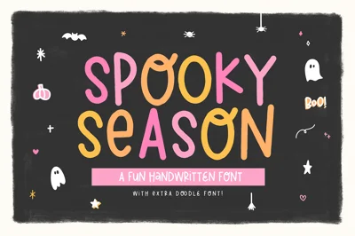 Spooky Season | Font and Doodles