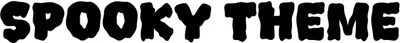 Spooky Theme Font