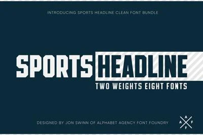 SPORTS HEADLINE (8 FONTS)