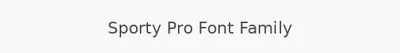 Sporty Pro Font Family