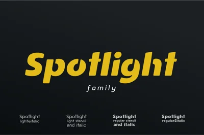 Spotlight I Sans Serif Family