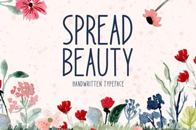 Spread Beauty Typeface