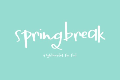 Spring Break Font