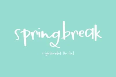 Spring Break Font