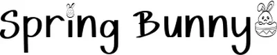 Spring Bunny Font