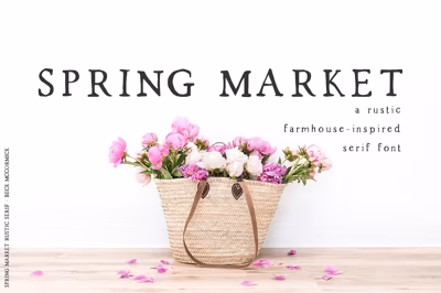 Spring Market - Rustic Font Free Download