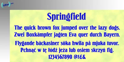 Springfield Font