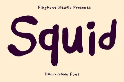 Squid - A Handmade Typeface