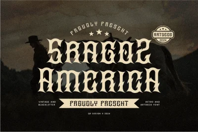 Sragoz America - Western Font
