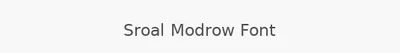 Sroal Modrow Font