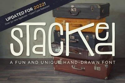 Stacked Font