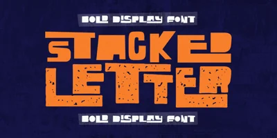 Stacked Letter Font
