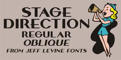 Stage Direction JNL Font