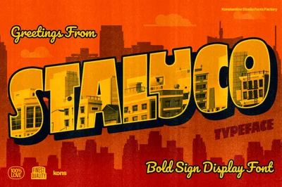 Staluco - Bold Sign Display Fonts