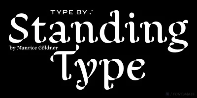 Standing Type Font