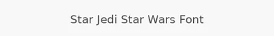 Star Jedi Star Wars Font
