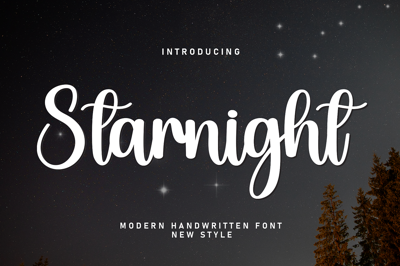 Starnight | Script Font Free Download