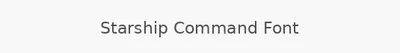 Starship Command Font